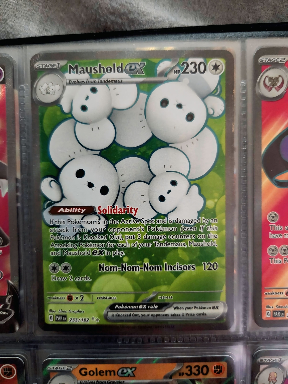 Pokemon Maushold Ex Ultra Rare - Near Mint